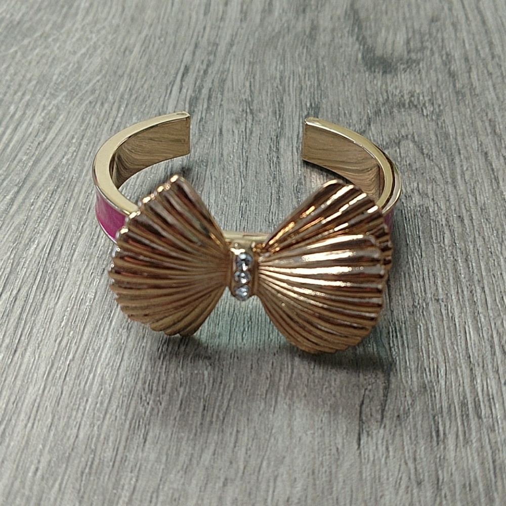 CLEARANCE Lilly Pulitzer Pink & Gold Bow Cuff